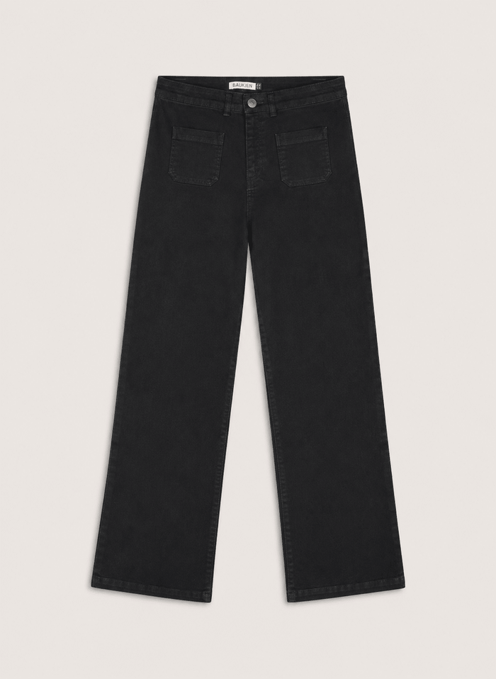 Lou Organic Cotton Stretch Jeans - Caviar Black Baukjen