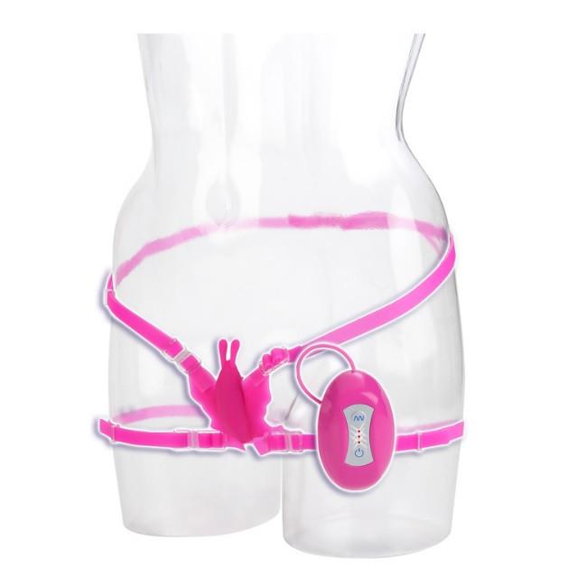 Love Rider 7 Function Silicone Butterfly Bliss in Pink
