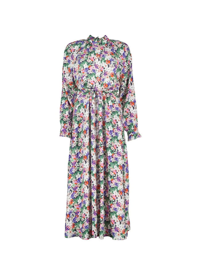 Luna Midi Dress - Pink Bloom Baukjen
