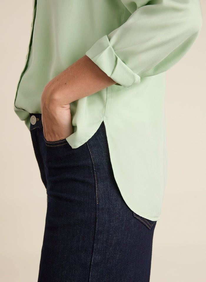 Martyna Relaxed Shirt - Pistachio Baukjen