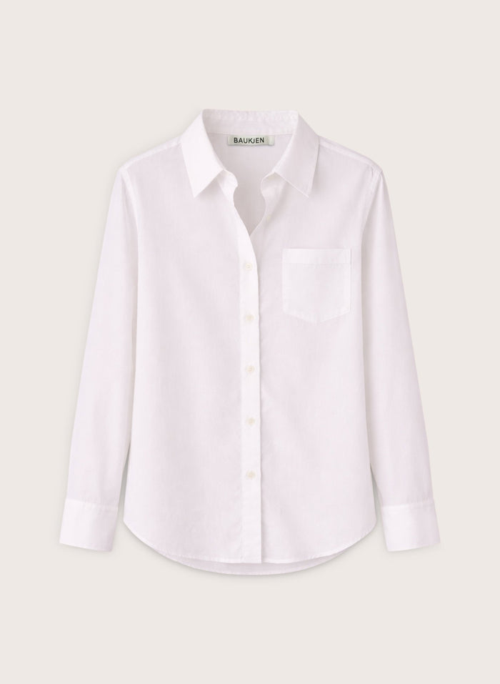 Martyna Relaxed Shirt - Pure White Baukjen