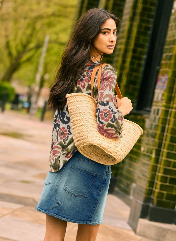 MaryJayne Blouse - Coral Palm Baukjen