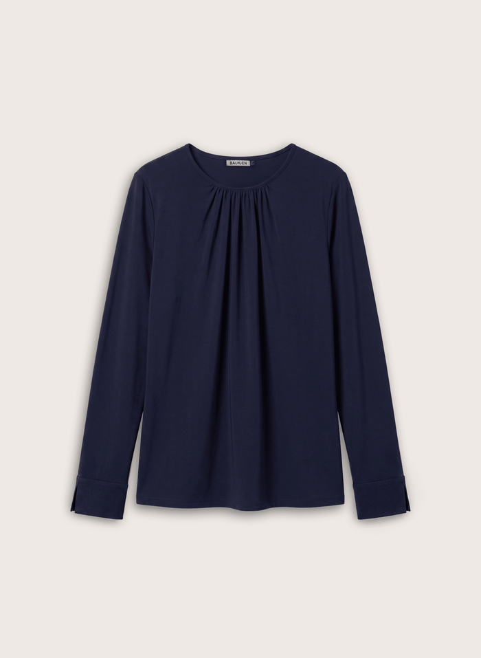 Melanie Smart Top - Navy Baukjen