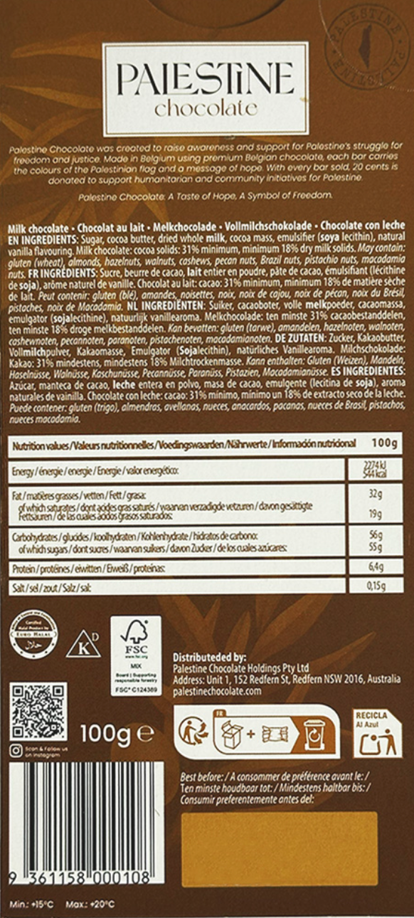 Milk Chocolate 100g