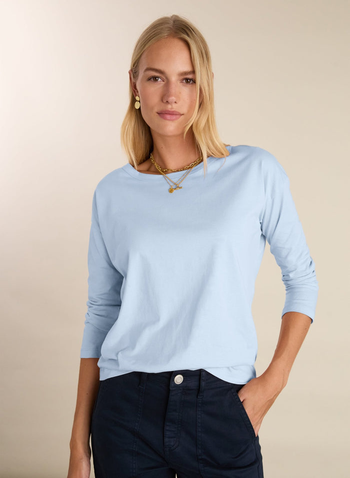 Montrose Organic Cotton Relaxed Top - Ice Blue Baukjen