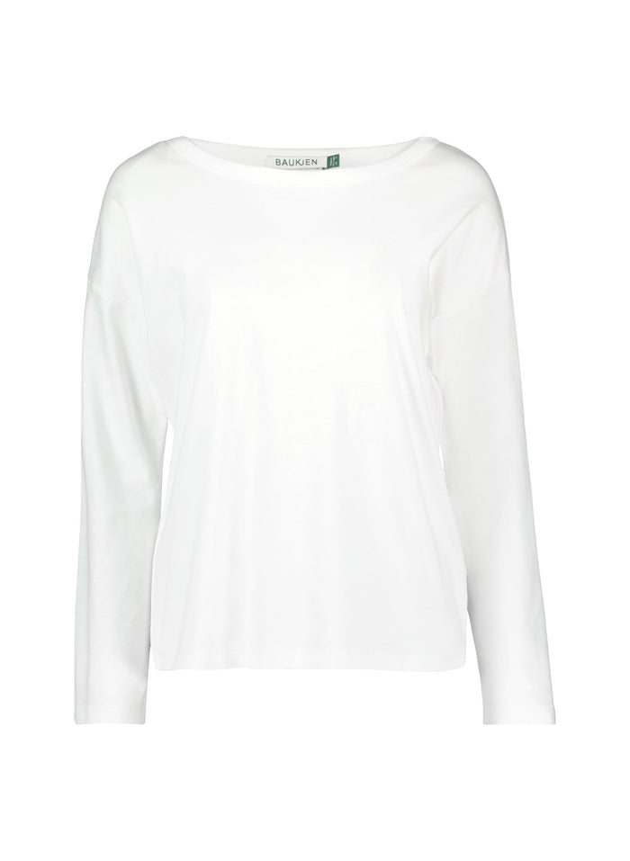 Montrose Organic Cotton Relaxed Top - Pure White Baukjen