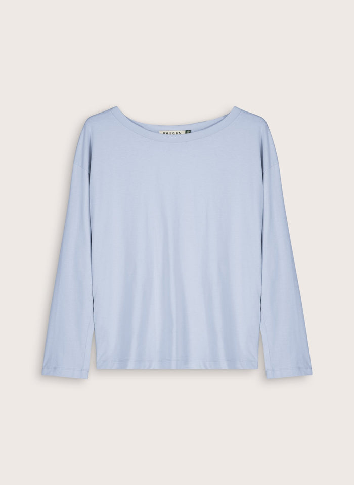 Montrose Organic Cotton Relaxed Top - Ice Blue Baukjen