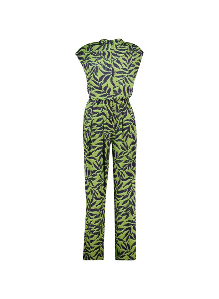 Nadine Jumpsuit  - Green Foliage Baukjen