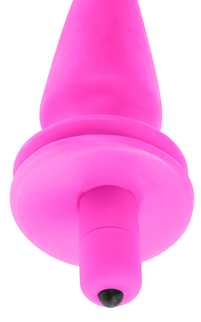 Neon Vibrating Butt Plug
