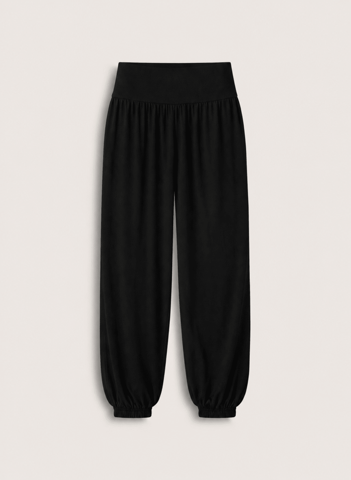 Otis Jersey Balloon Trousers - Caviar Black Baukjen