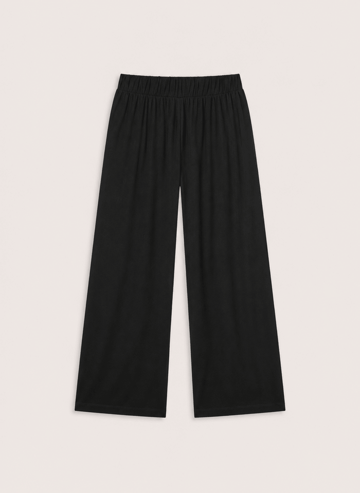 Palazzo Trousers - Caviar Black Baukjen