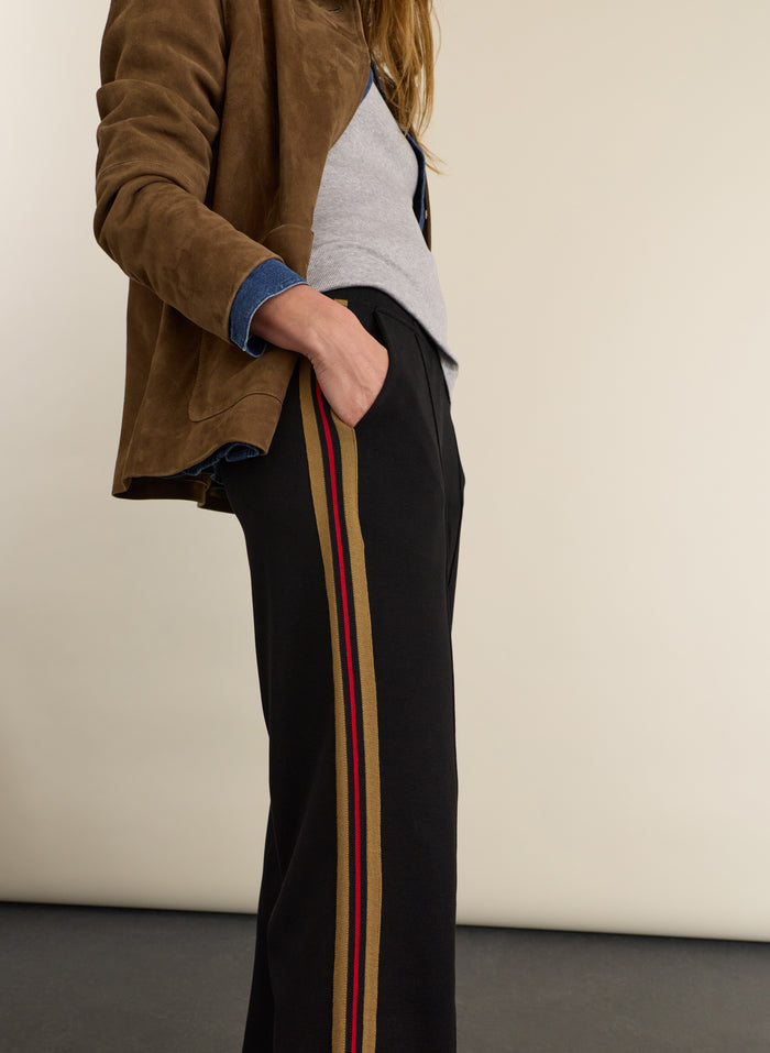Petite Marjorie Side Stripe Ponte Trousers