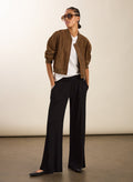 Petite Palazzo Jersey Trousers