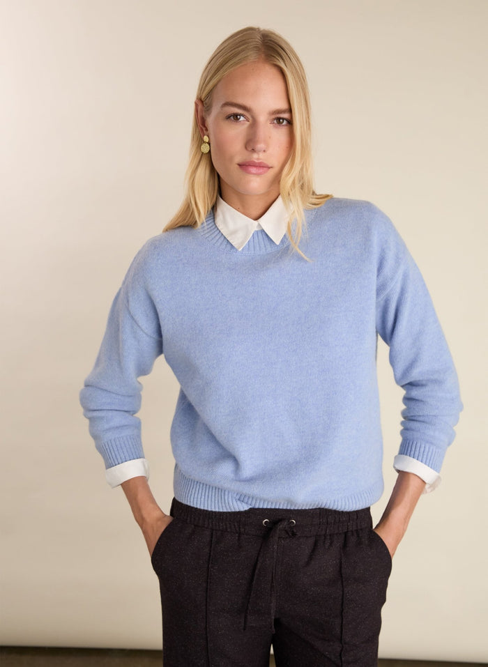 Phyllis Wool Blend Jumper - Ice Blue Baukjen