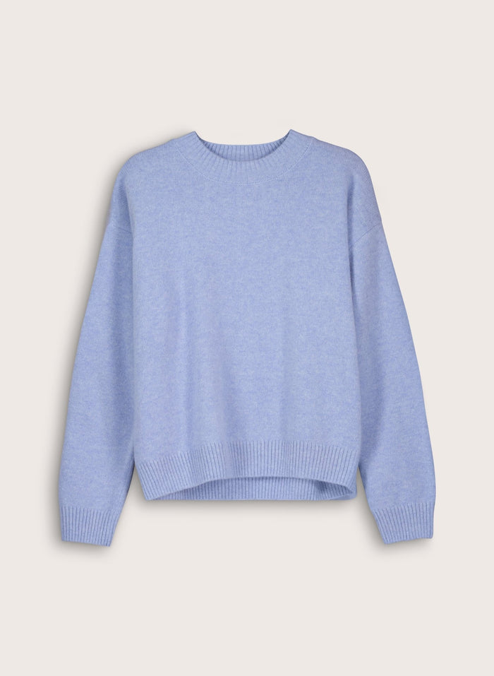 Phyllis Wool Blend Jumper - Ice Blue Baukjen