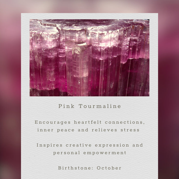 Pink Gemstone Waterfall Earrings