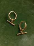 Pippa T Bar Small Hoop Earrings - One Size Baukjen