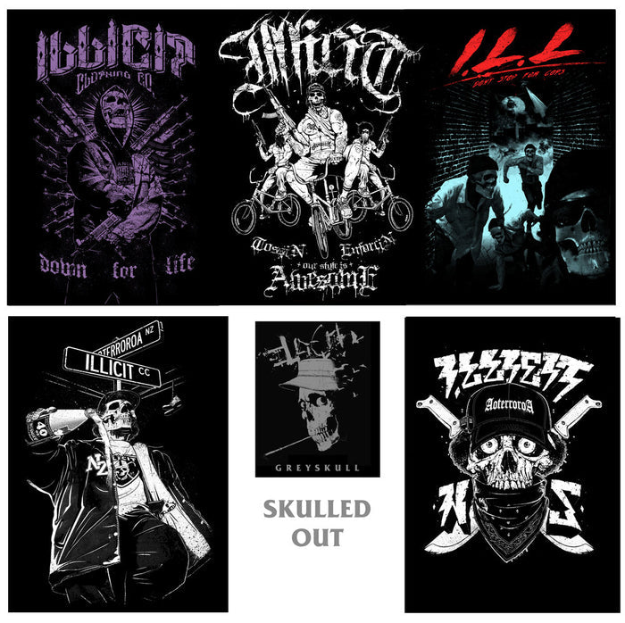 Poster set - Skulled Out