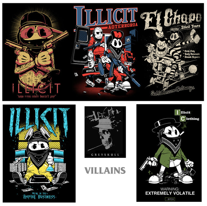 Poster set - Villains