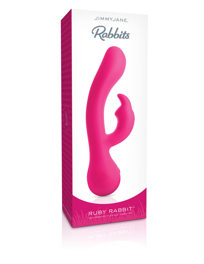 Rabbits - Ruby Rabbit Waterproof Flexible Vibrator by Jimmyjane