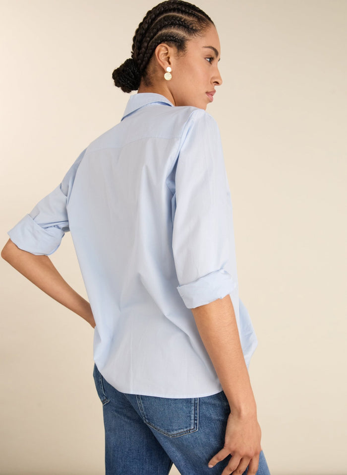 Riemke Organic Cotton Shirt - Ice Blue Baukjen