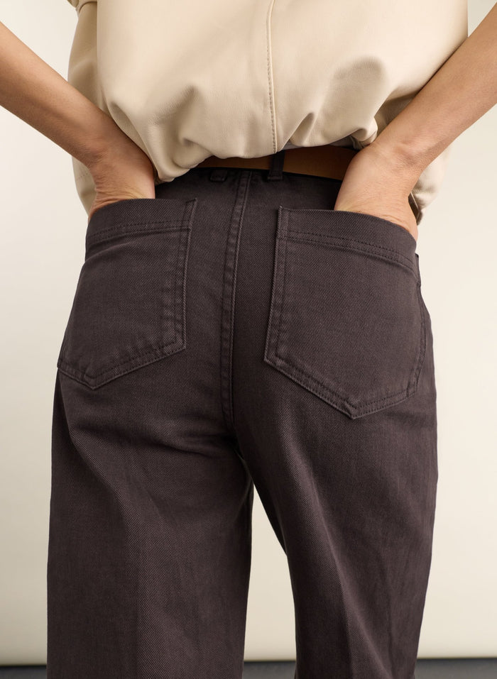 Robyn Organic Cotton Stretch Jeans - Dark Chocolate Baukjen