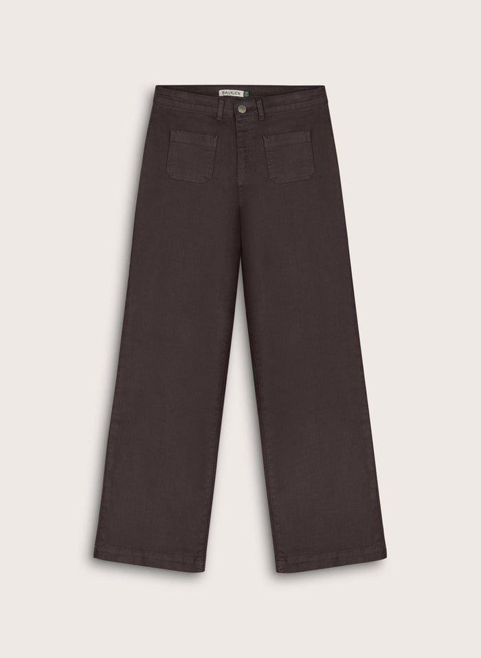 Robyn Organic Cotton Stretch Jeans - Dark Chocolate Baukjen