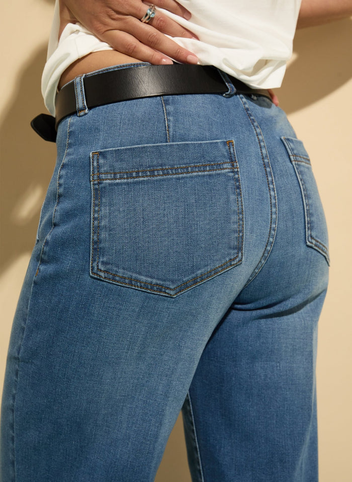 Robyn Organic Cotton Stretch Jeans - Light Washed Indigo Baukjen