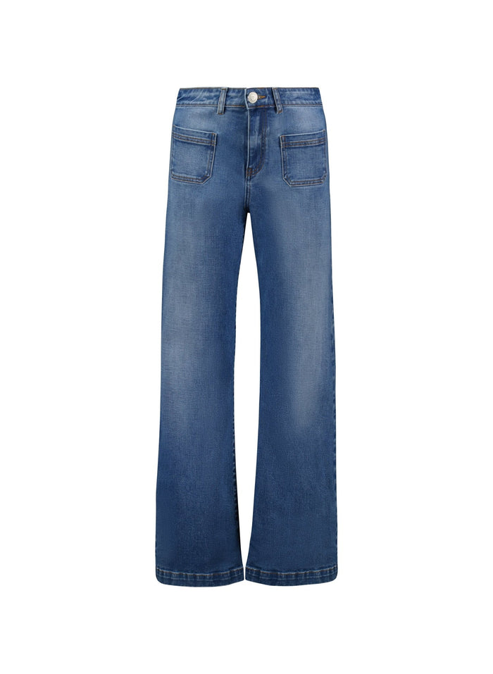 Robyn Organic Cotton Stretch Jeans - Light Washed Indigo Baukjen
