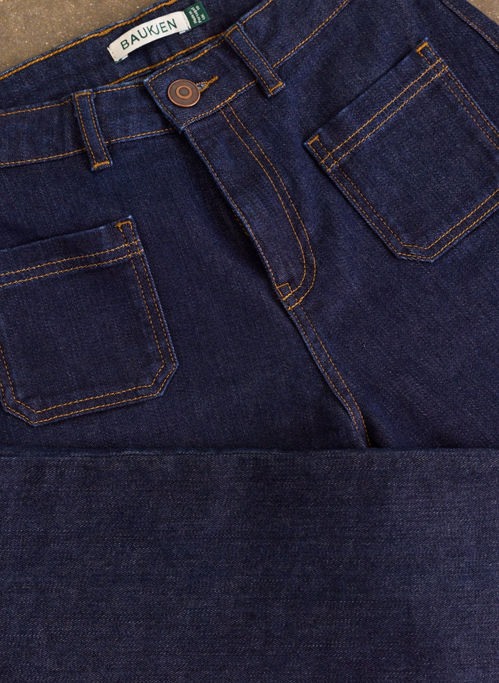 Robyn Organic Cotton Stretch Jeans - Dark Denim Baukjen