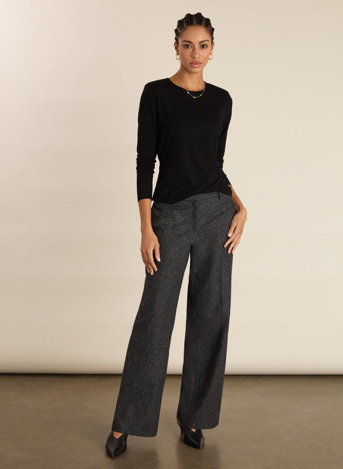 Shae Shoulder Pad Top - Caviar Black Baukjen