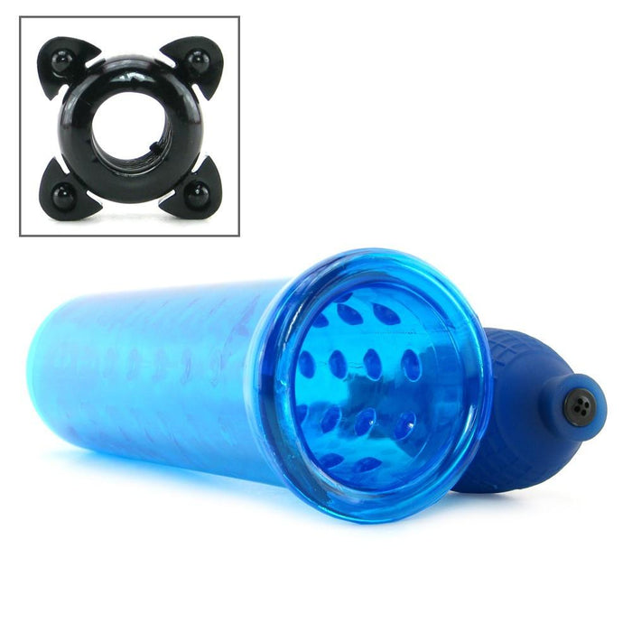 Silicone Penis Pump in Blue by  Pipedream -  - 2
