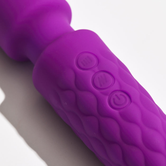 Simpli Pleasure 10 Function USB Rechargeable Silicone Wand Vibrator