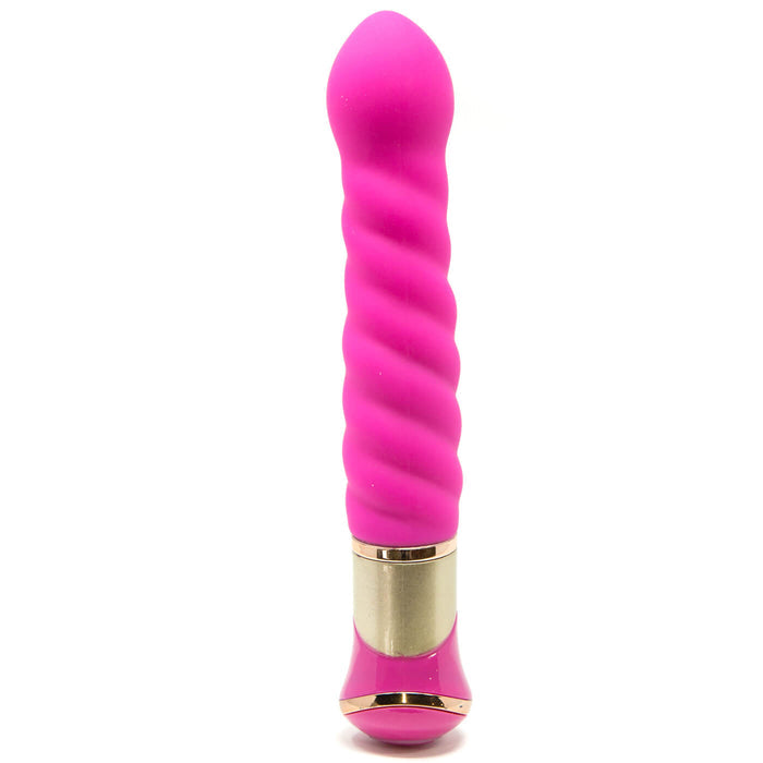 Simpli Pleasure ULTRA 10 Function Rotating USB Rechargeable 7 Inch Swirly Vibrator