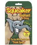 Squeaker Elephant G-String Assorted by  MP -