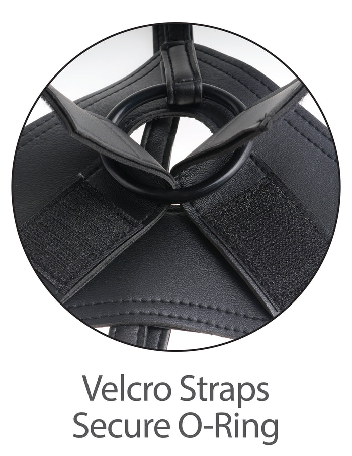 Strap-On Harness w/ 7" Two Cocks One Hole