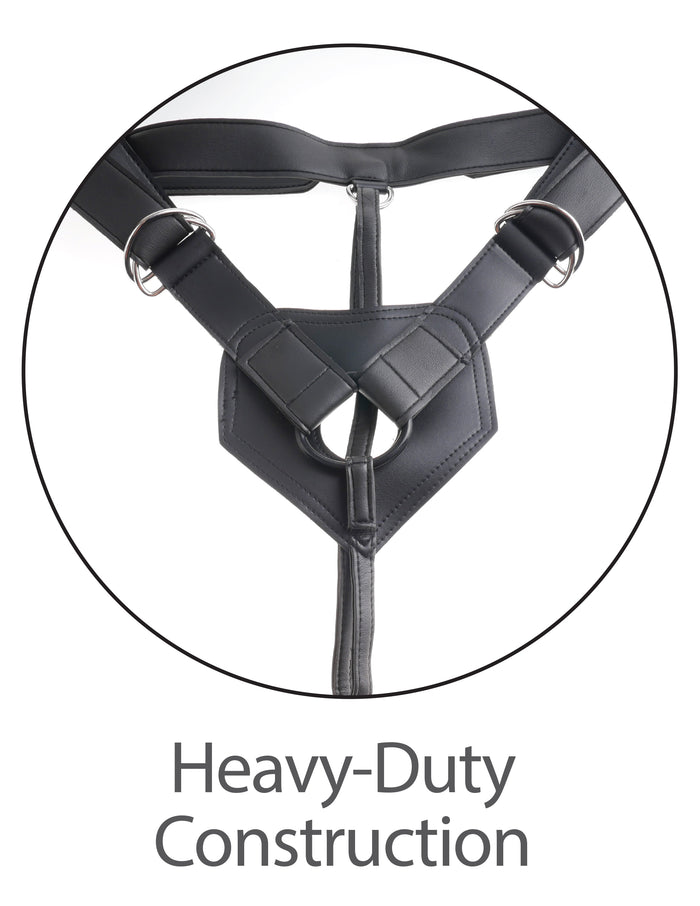 Strap-On Harness  w/ 9" Uncut Hollow Cock by King Cock