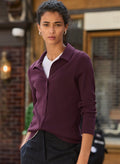 Susan Organic Cotton Button Down Top - Plum Baukjen