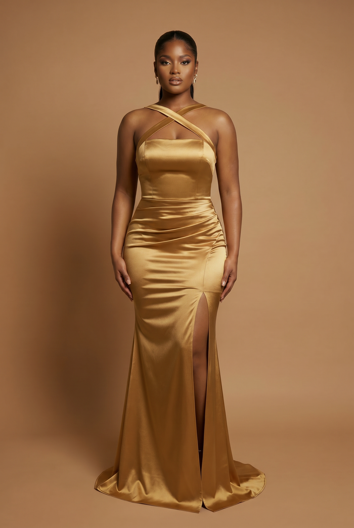 The Ivy Dress Bronze (November Delivery)