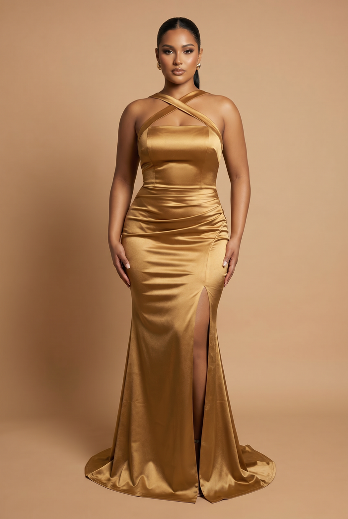 The Ivy Dress Bronze (November Delivery)