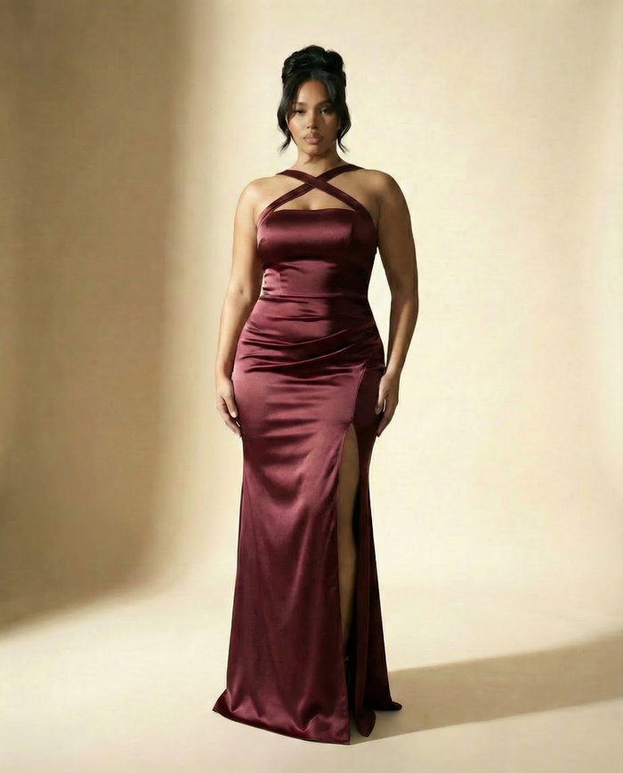 The Ivy Dress Burgundy