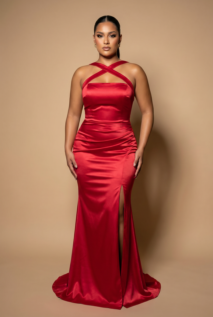 The Ivy Dress Vibrant Red (November Delivery)