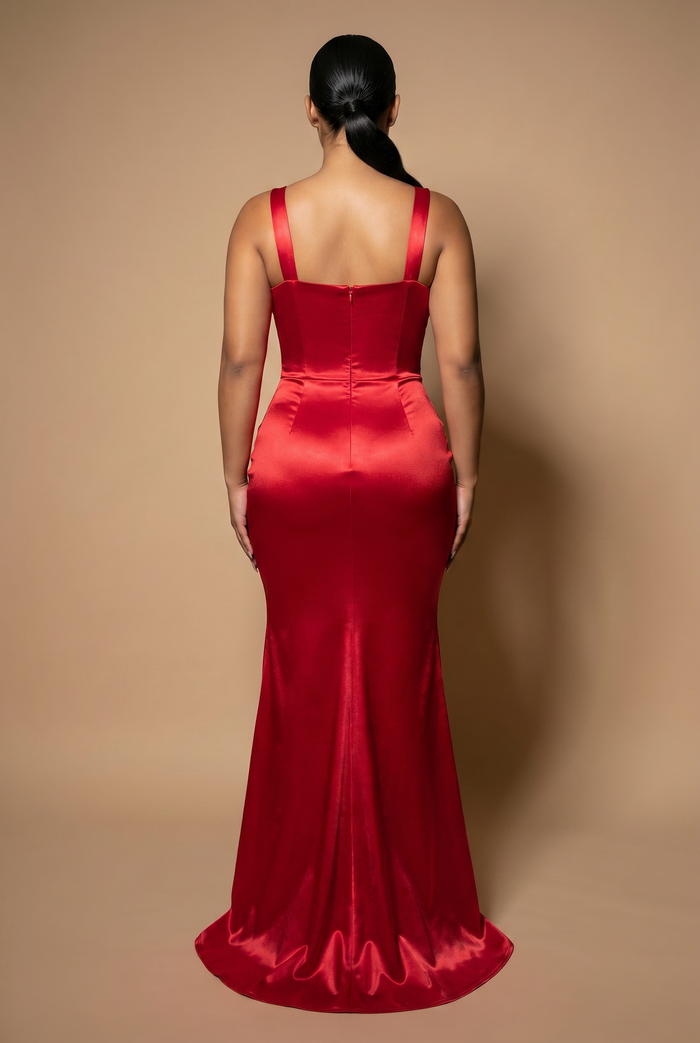 The Ivy Dress Vibrant Red (November Delivery)
