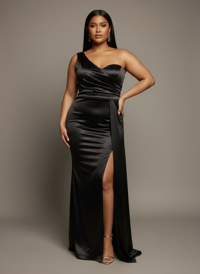The Sasha Gown Black (Ready to Ship)