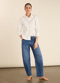 Wyatt Organic Cotton Stretch Denim Barrel Jeans - Washed Indigo Baukjen