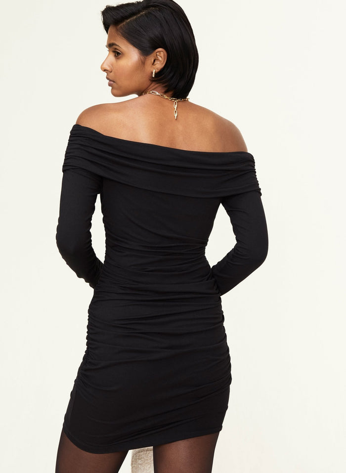 Zandra Dress with LENZING™ ECOVERO™ - Caviar Black Baukjen